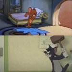 tom waiting for jerry