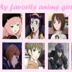 my favorite anime girls | image tagged in my favorite anime girls,anime,cowboy bebop,redheads,teenagers,favorites | made w/ Imgflip meme maker