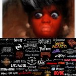 Black women’s reaction to rock/metal template