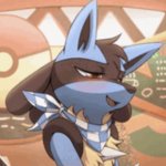 Blushing Lucario