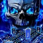 awesome blue skeleton highlighting the u j o and shift keys meme