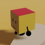 a side-eyeing cube