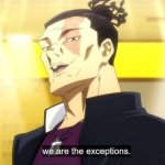 Todo “we are the exceptions”
