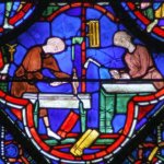 workers stained glass