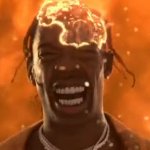 Travis Scott mind blown GIF Template