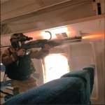 Shotgun on airplane