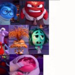 Inside out 2 emotions are angry at (insert something you hate) meme