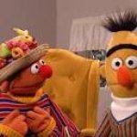Ernie with a hat