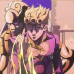 Giorno holding the Requiem Arrow