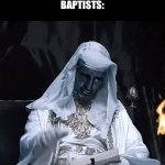 Can I get a Hallelujah | PREACHER: GOOD MORNING EVERYONE
BAPTISTS:; AMEN | image tagged in gifs,bible | made w/ Imgflip video-to-gif maker