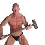 Angry bodybuilder