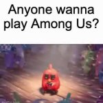 Angry Birds - Red Alone GIF Template