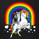 pride unicorn wolf