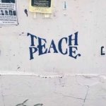 Teach Peace meme