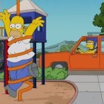 Homer Simpson Stuck