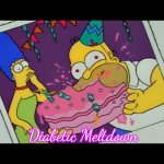 Homer Simpson Eating Whole Cake | Diabetic Meltdown | image tagged in homer simpson eating whole cake,diabetic meltdown,slavic | made w/ Imgflip meme maker