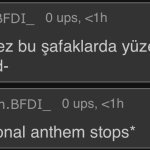 Turkish national anthem stops