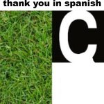 How to say thank you in spanish template