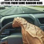 ... | SATAN ON HIS WAY TO THE NORTH POLE AFTER RECEIVING LETTERS FROM SOME RANDOM KIDS | image tagged in muscle arm driver,real,santa,funny,relatable | made w/ Imgflip meme maker