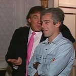 Trump and his 15-year business partner, Jeffrey Epstein. meme