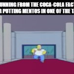 "Art... IS AN EXPLOSION" (guess the quote) | ME RUNNING FROM THE COCA-COLA FACTORY AFTER PUTTING MENTOS IN ONE OF THE TANKS | image tagged in gifs,memes,lol so funny | made w/ Imgflip video-to-gif maker