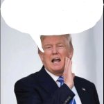 Pres. Trump w/ caption bubble