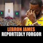 Lebron James reportedly forgor template