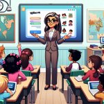 teacher using prodigy in calss