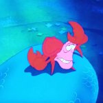 sebastian on ariel's tail