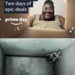 Amazon Prime Day Box Man