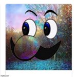 Weegee face in a psychedelic background | image tagged in psychedelic | made w/ Imgflip meme maker