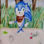 Sonic the Hedgehog drawing! meme