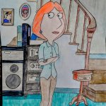 Lois Griffin drawing! LOVE Family Guy!! | image tagged in drawing,art,family guy,seth macfarlane,adult humor,adult swim | made w/ Imgflip meme maker