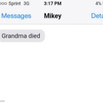 grandma died (add your reaction image) meme