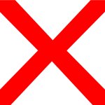 red X
