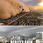 KIN DUST | WHAT PPL WANT; REALITY $KIN GETCODE WALLET | image tagged in dust storm 2 panels | made w/ Imgflip meme maker