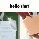 my deer friend nokotan hello chat meme