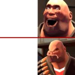 TF2 Heavy Happy and Angry reaction meme