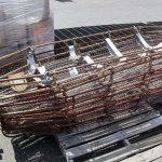 Navy military wire litter baskets JPP