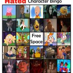 hated character bingo