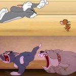 spike chasing tom chasing jerry