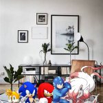 Hisuian Zoroark and Friends having a party in their house | image tagged in living room,pokemon,megaman,sonic the hedgehog,crossover | made w/ Imgflip meme maker