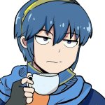 Marth sipping tea meme