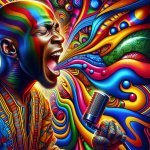 trippy bald African singing