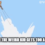 me vs the weird kid | ME WHEN THE WEIRD KID GETS TOO ANNOYING | image tagged in gifs,cheems | made w/ Imgflip video-to-gif maker