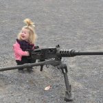 Pink girl with 50 cal