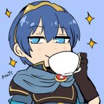 Marth sipping tea 2 template