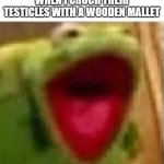 AHHHHHHHHHHHHH | "WORDS HURT" MFS WHEN I CRUCH THEIR TESTICLES WITH A WOODEN MALLET | image tagged in ahhhhhhhhhhhhh | made w/ Imgflip meme maker