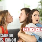 Me when I get distracted by FNF vs. Kanon when I search up FNF vs. Convict; | FNF: VS. CONVICT; FNF: CARBON COPY VS. KANON | image tagged in alternate distracted boyfriend | made w/ Imgflip meme maker