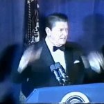 Ronald Reagan laughing funny face JPP GIF Template